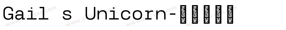 Gail s Unicorn字体转换